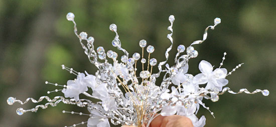 Swarovski crystal weddidng bouquet
